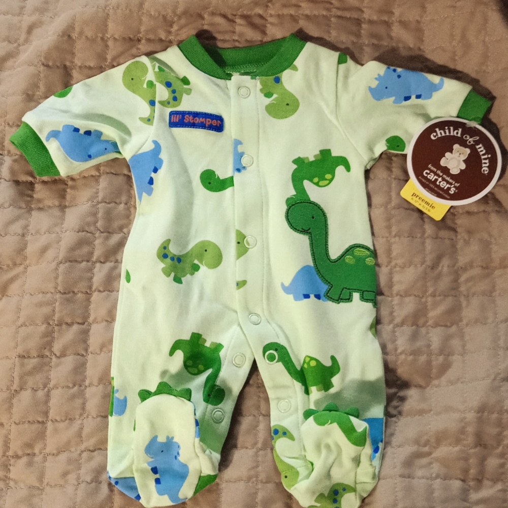 Carter's onesie dinosaur patterns